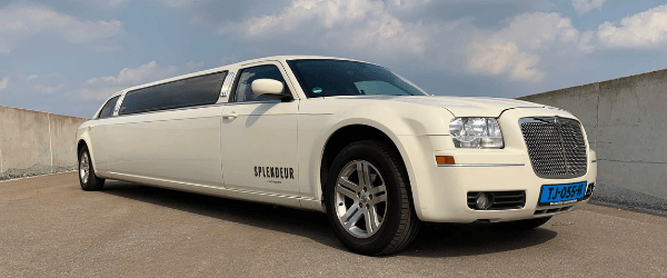 Witte Chrysler limousine Witte Chrysler limousine huren
